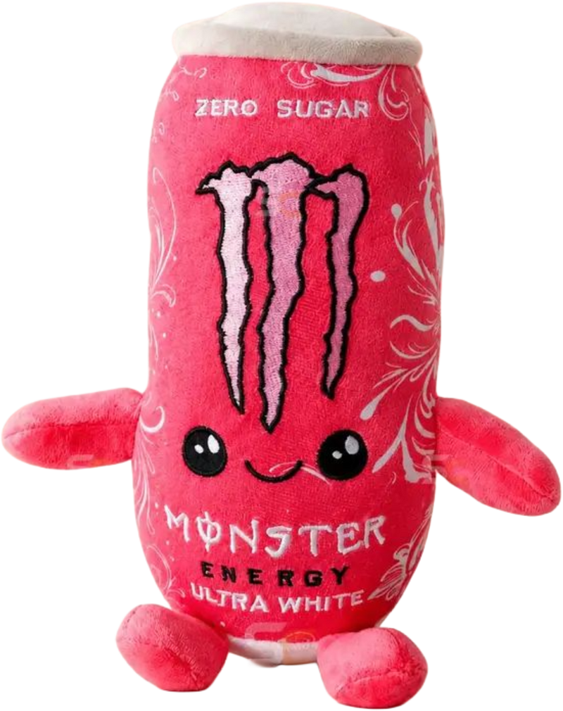 Pink can plush