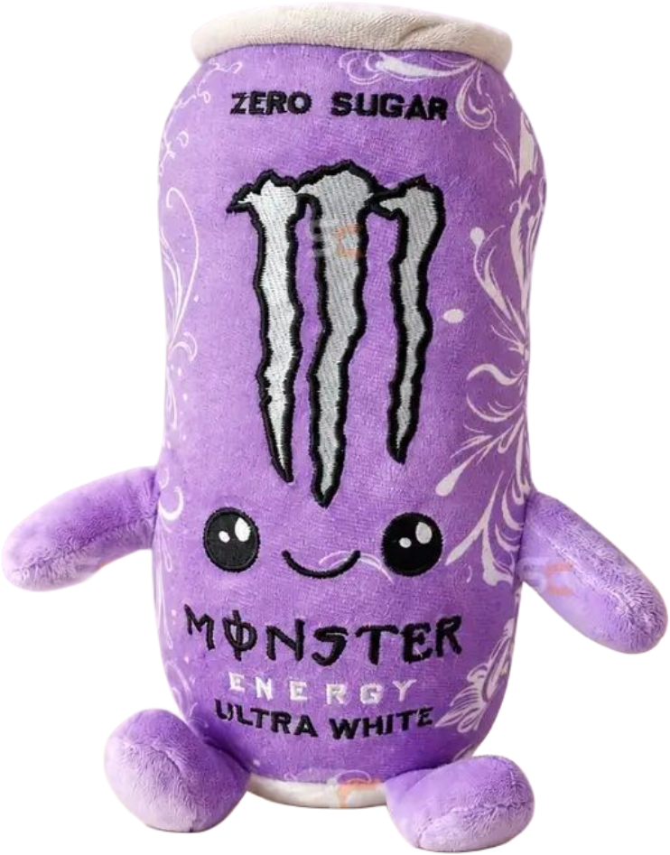 Purple can plush