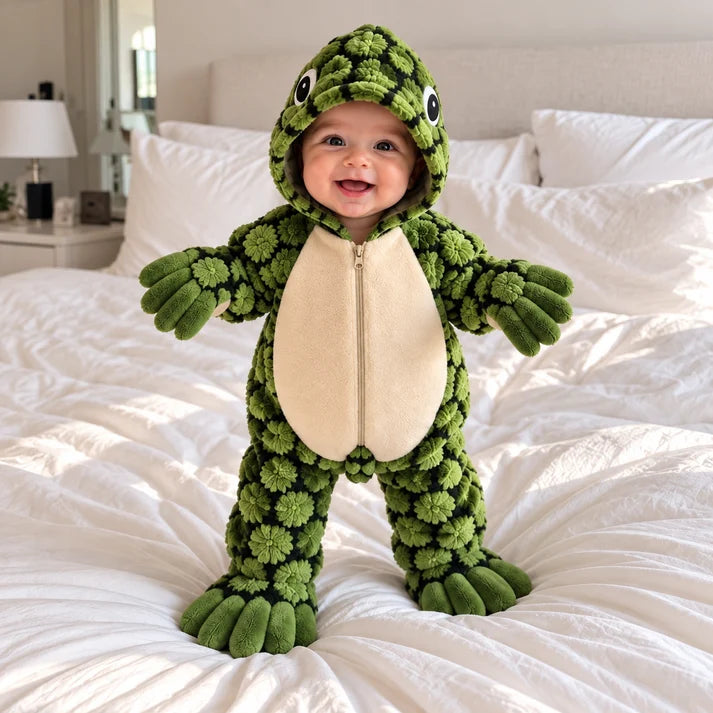 Little Shell – Plush Turtle Baby Onesie
